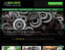 Tablet Screenshot of malahatmetals.com